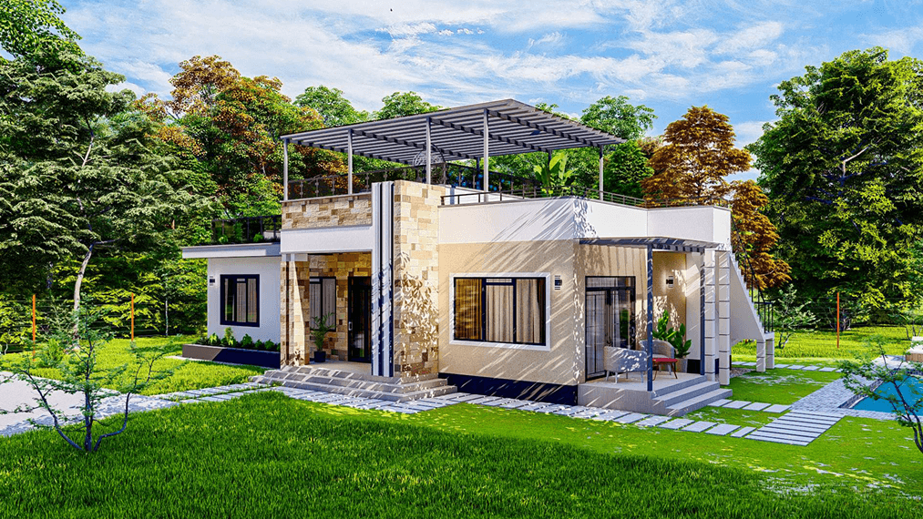 Modern 3-Bedroom Flatroof Bungalow image 3