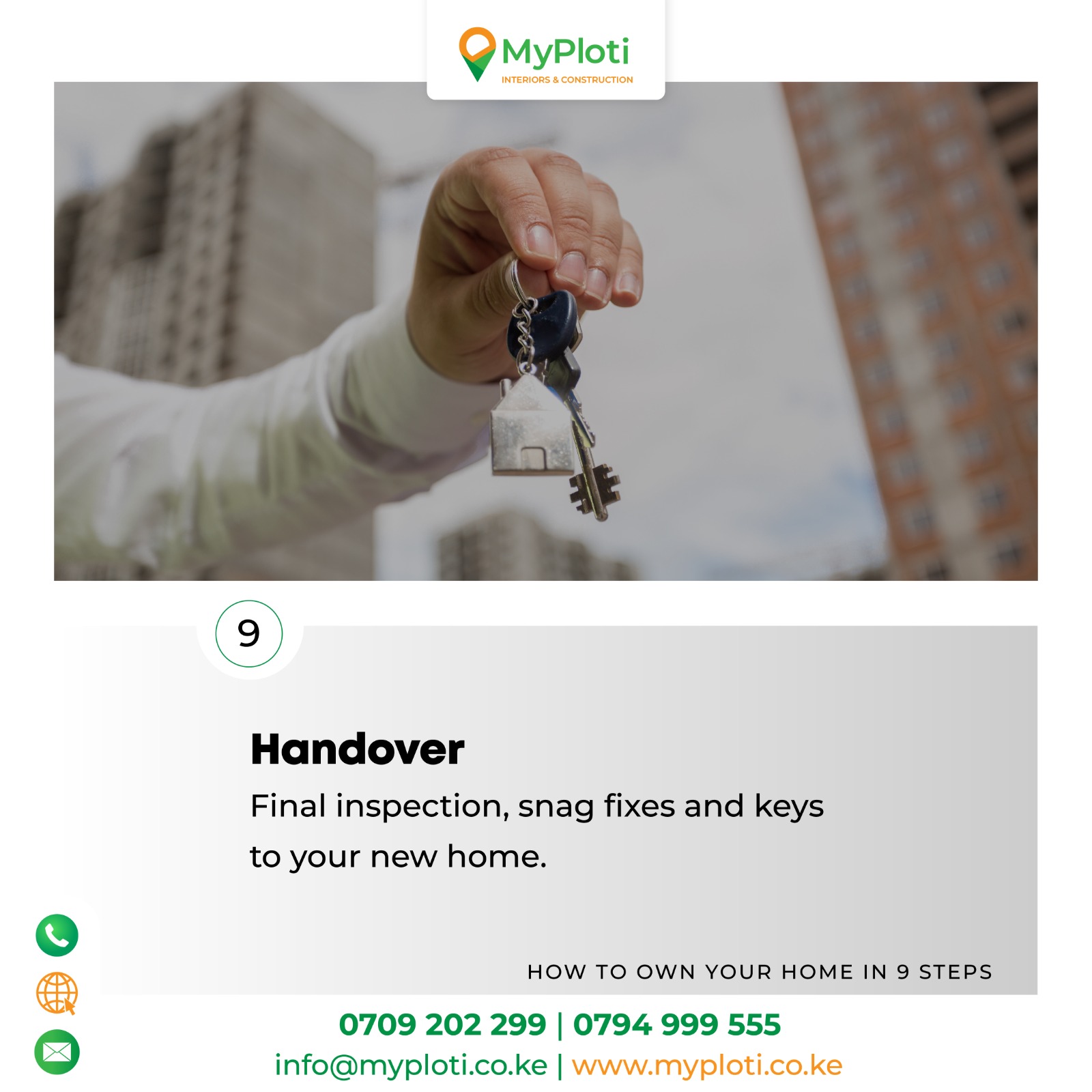 Step 9: Handover