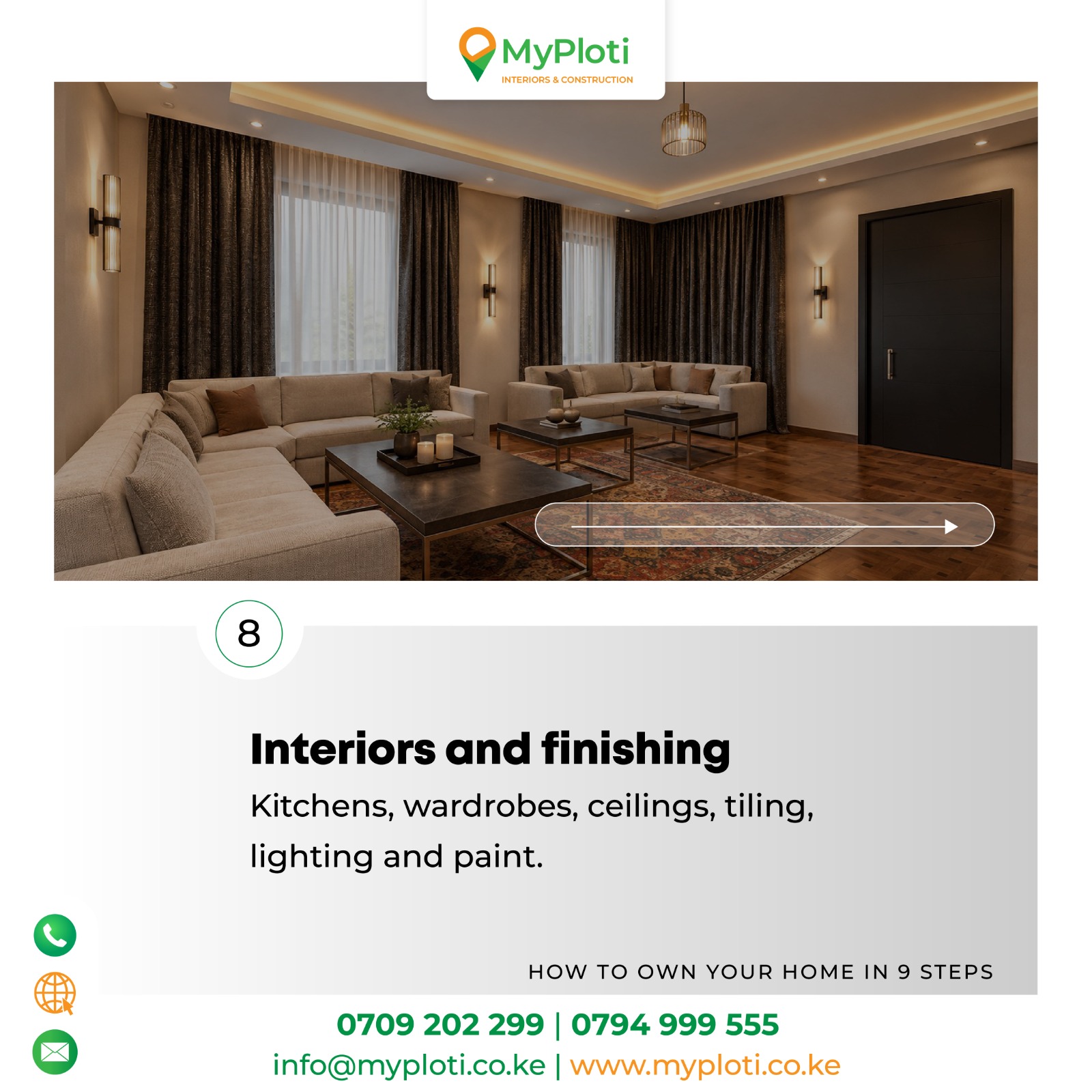 Step 8: Interiors and Finishing