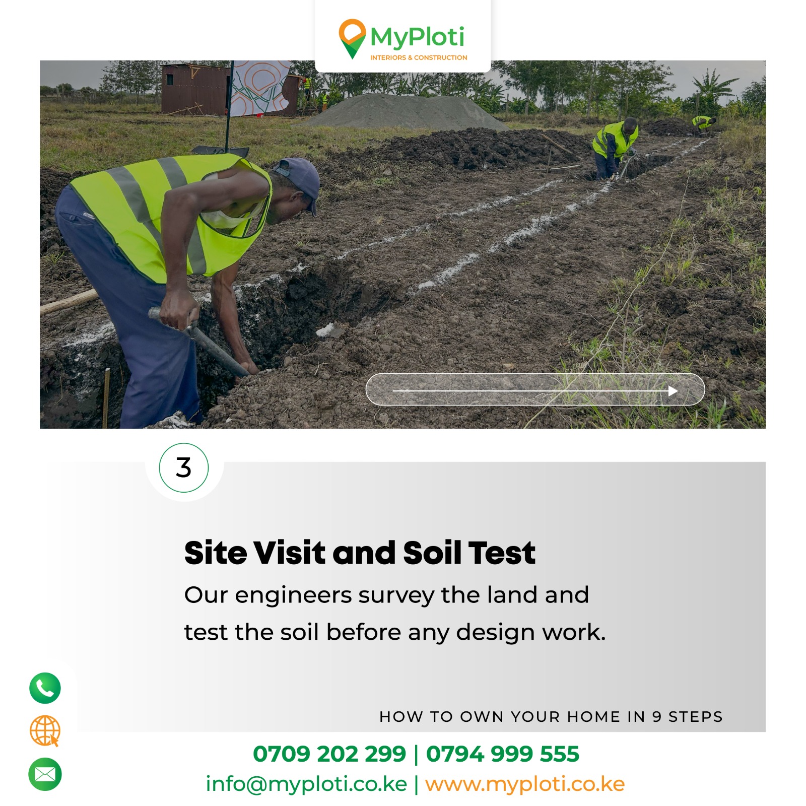 Step 3: Site Visit and Soil Test